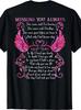 Men'S Eternal Tribute: Memorial T-Shirt for Mom & Dad In Heaven - Black Short Sl