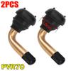Motorcycle 45° Bent Type Valve Stem for Bike Tubeless Tire Rubber PVR Aluminum Alloy Anti-Corrosion Car Tire Repair Parts 2-4PCS