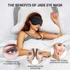 JADE EYE MASK  Natural Stone Eye Care | Reduce Dark Circles & Puffiness | Cool & Warm Use