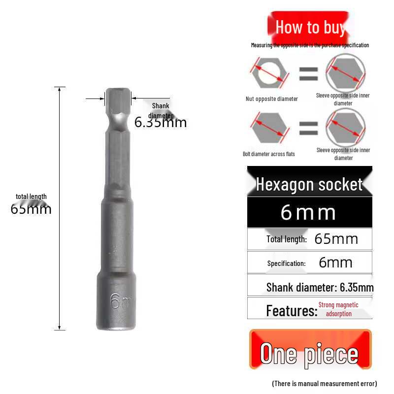 9-Piece Hex Shank Magnetic Socket Set & 14-Piece Dovetail Bit Set for Electric Drill and Pneumatic Tools