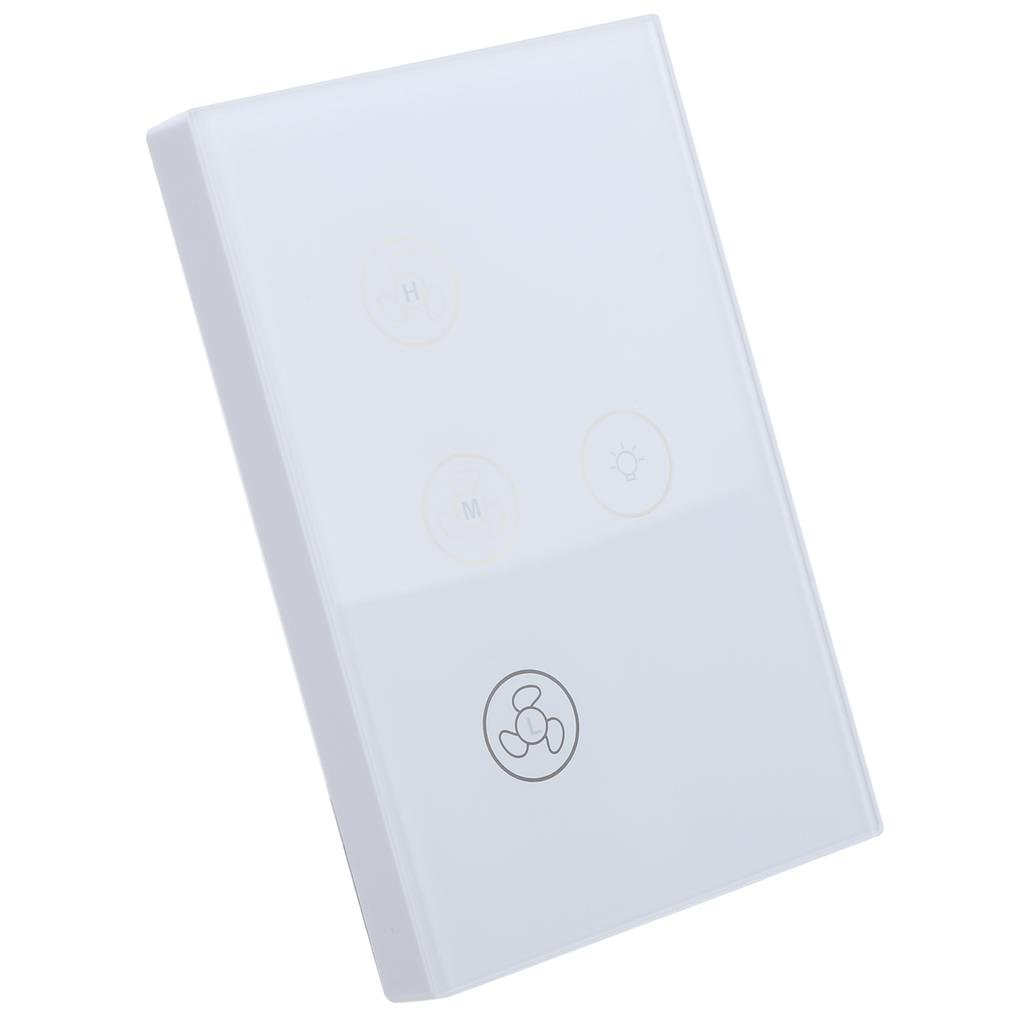 Smart WiFi Air Fan Lampe Touch Schalter Sprachsteuerung Kompatibel für Google Home 110 ‑ 240VWhite