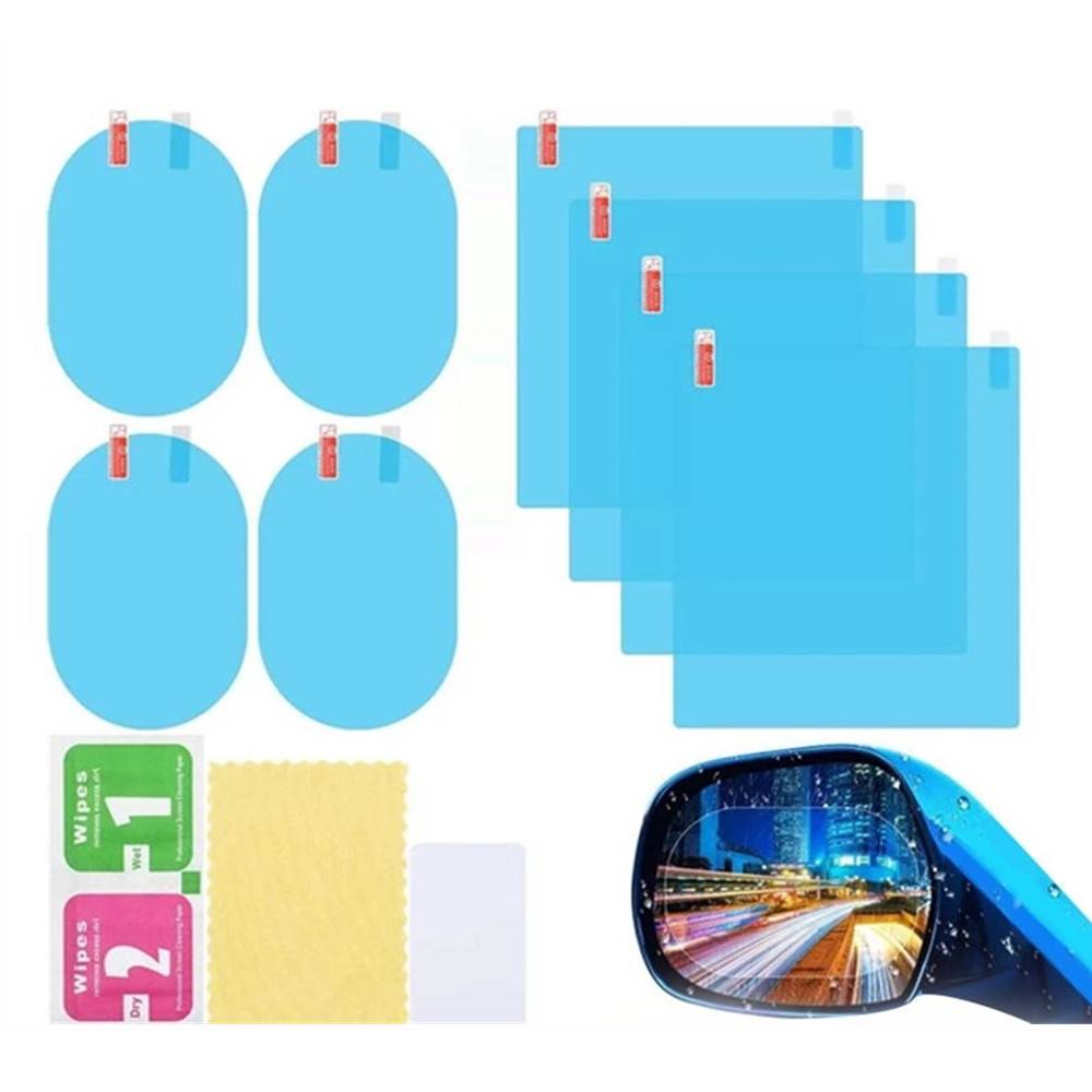 

2 шт. автомобильная наклейка непромокаемая пленка для автомобильного зеркала заднего вида, автомобильная дождевая пленка, ясное зрение в дождливую погоду