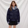 unifree Faux Two-Piece Collegiate Puffer Jacket
