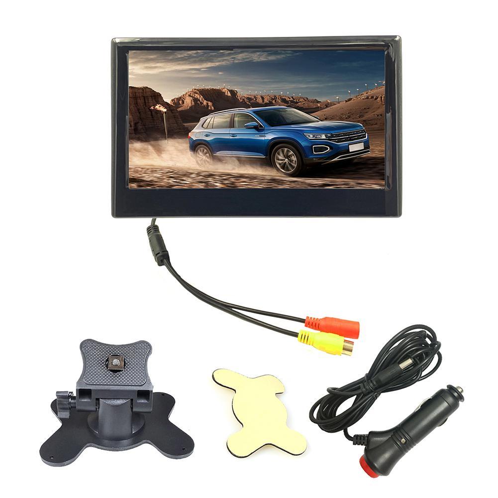 7 Inch TFT LCD HD Screen Folding Parking Backup Car Monitor with Rear View Camera 8LED for Vehicle Parking Easy Installation