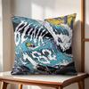 Famous Punk Band BBLINK Cushion Cover Natural Linen Organic Fabric DoubleSided Printing Couch Pillow Covers Home Decor