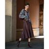 Demana Women's Glossy PU A-line Skirt