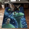 Custom The Good Dinosaur Mat Personalized Name, Polyester Washable Indoor Entryway Rug, Gift for Christmas, Easter, Thanksgiving Day