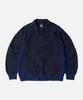 FRIZMWORKS Collar Layered Sweatshirt _ Navy