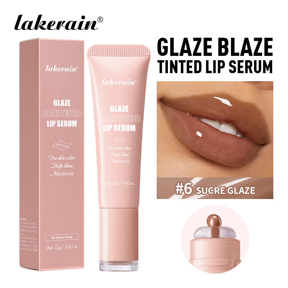 Xiaomi 6 Colors Lip Gloss Glowy Balm Tinted Lip Moisturizer Repairing Nourishing Lip Tint Glow Liquid Lip Gel Hydrating Lips Care
