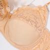 Ultra Thin Push-Up Bra for Women 36-46 Plus Size Underwire Lace Bralette Big Cup Solid Color