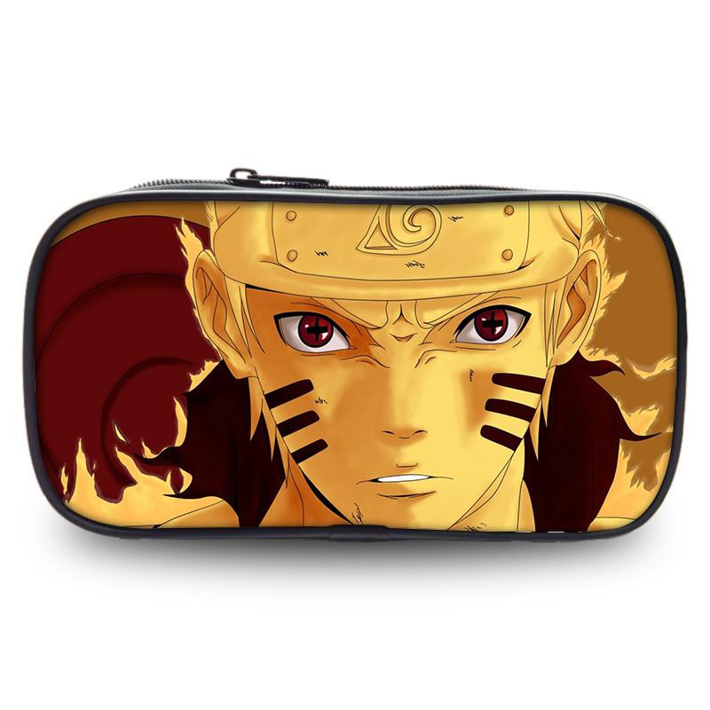 Naruto Themed Anime Printed Student Single Layer Stationery Storage Bag Pencil