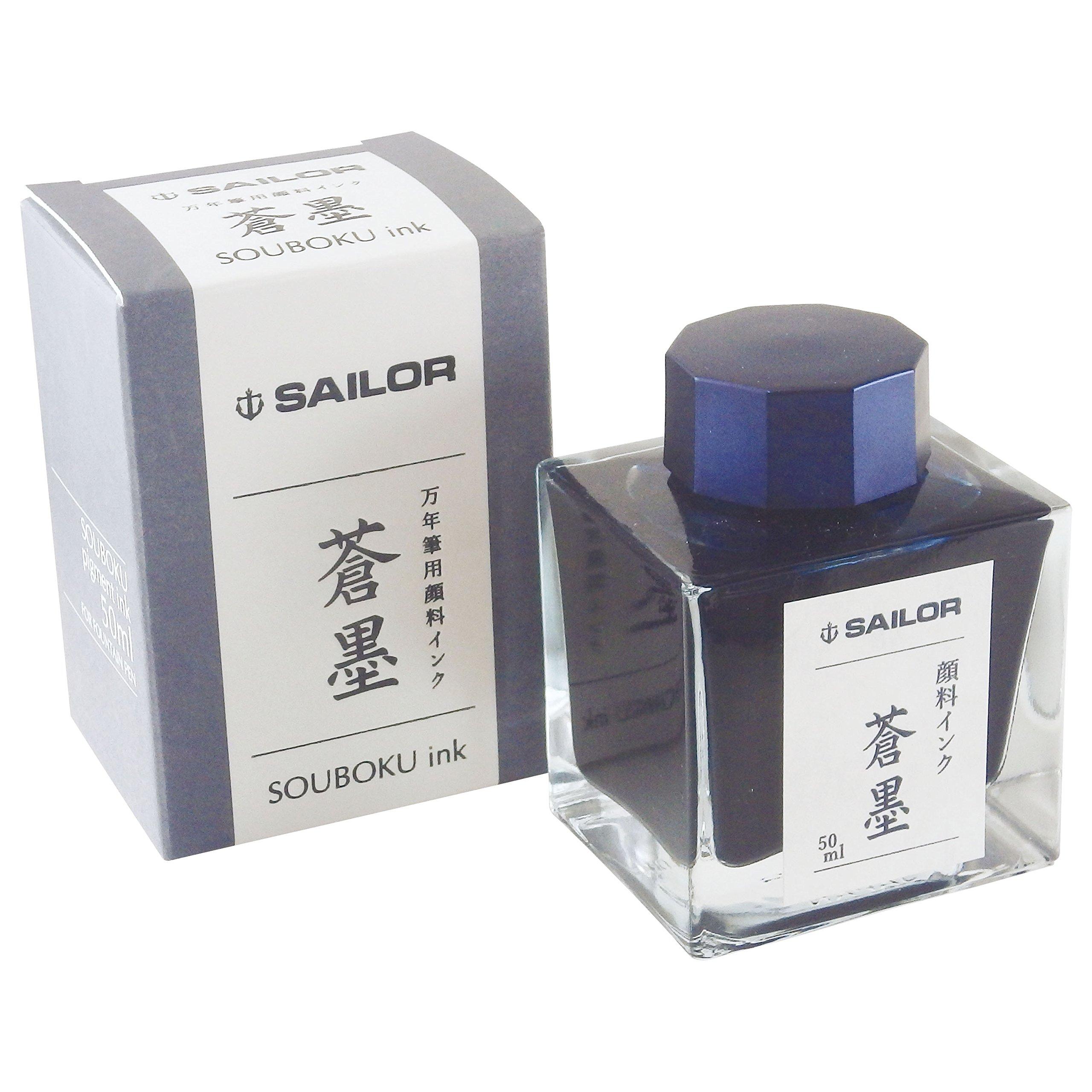 

Sailor Fountain Pen Pigment Ink Bottle, Aoboku, 50ml, 13-2002-244