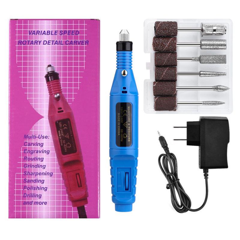 Portable Electric Nail Grinder Set - Mini Manicure Tool Kit