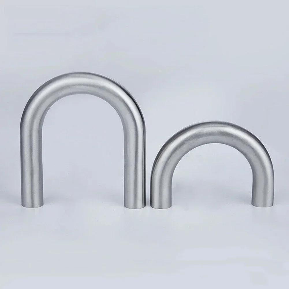 304 Stainless Steel U-shaped Pipe 180 Degree Elbow 180 Degree Pipe 51mm Polished Exhaust Pipe Silver Stainless Steel Elbow 1 PCS