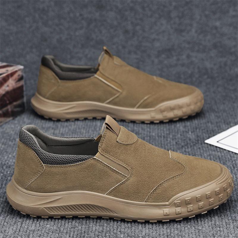 Arbeitsschutzschuhe Herrenschuhe neu Frühling atmungsaktiv Baotou Baustelle Board Schuhe Herren weichsohlige Sport- und Freizeitschuhe atmungsaktiv erhöhen