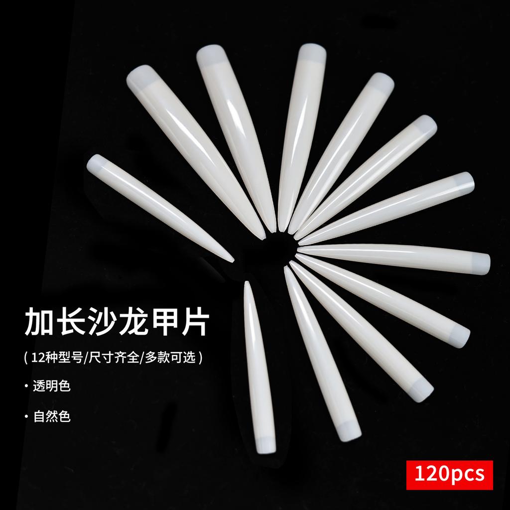 Nail Art Pointed Nail Piece Stage Performing Art Nail Piece Lengthening Salon Display Nail Piece 120 Pieces