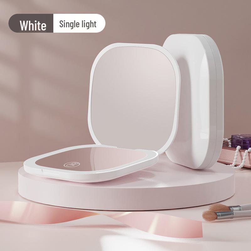 Portable Mini LED Lighted Foldable Makeup Mirror with Custom Logo