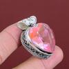 Faceted pink kunzite pendant real gemstone pendant dainty jewelry 925 sterling silver pendant handmade pendant vintage pendant gifts for her