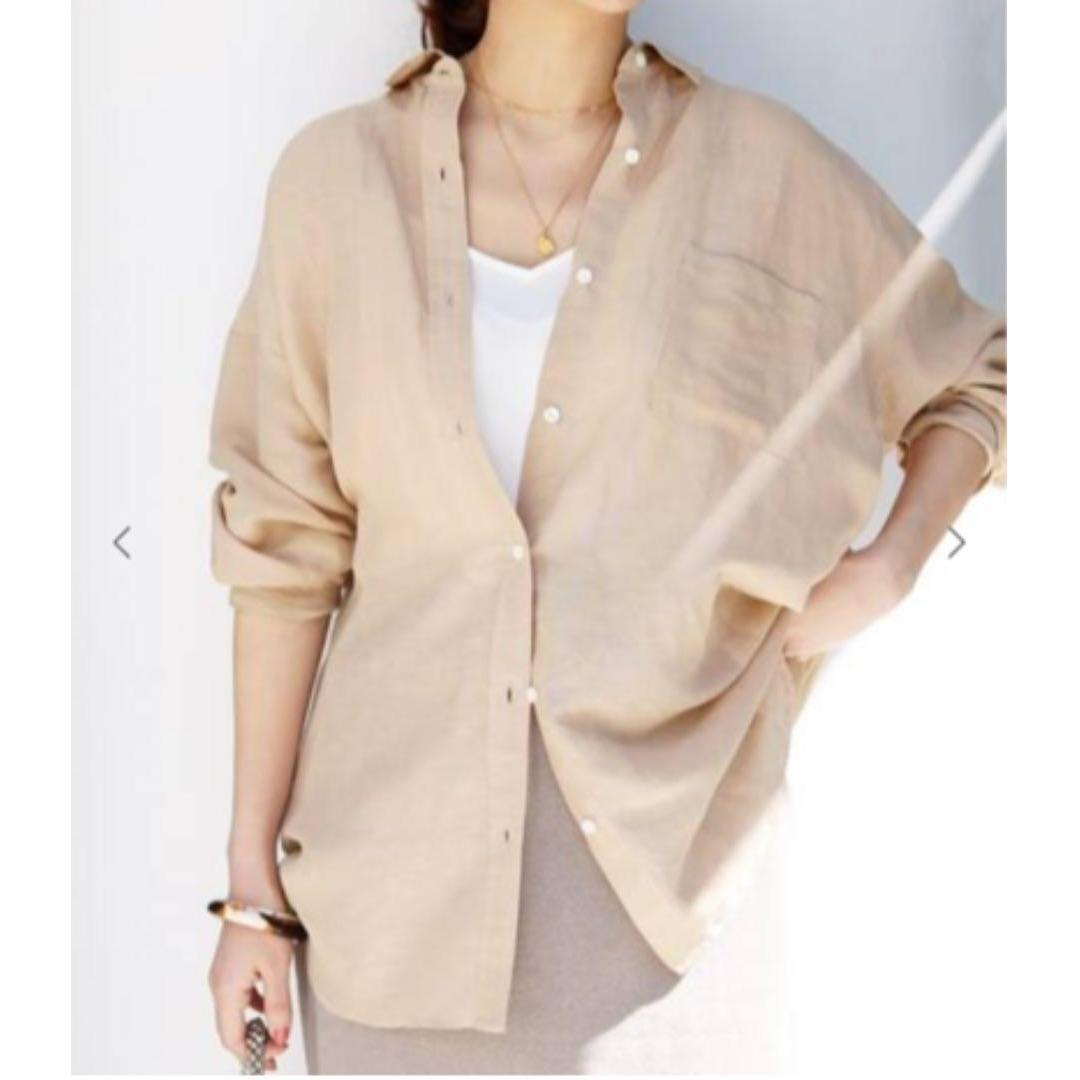 IENA Linen Lyocell Overshirt Linen Shirt