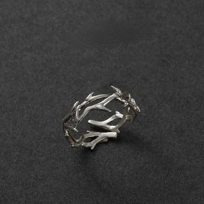 Punk Couple Rings Adjustable Retro Hip Hop Jewelry for Men Women Lovers Fashion Gifts Irregular Design Unique Style