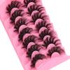 7 Pairs Of Fried Hair High Imitation Mink Hair False Eyelashes Curled Thick Stage Makeup Eyelashes