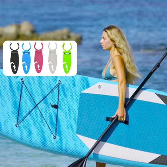 Simple Style Paddle Board Accessory Clip Plastic Black 4 Pc