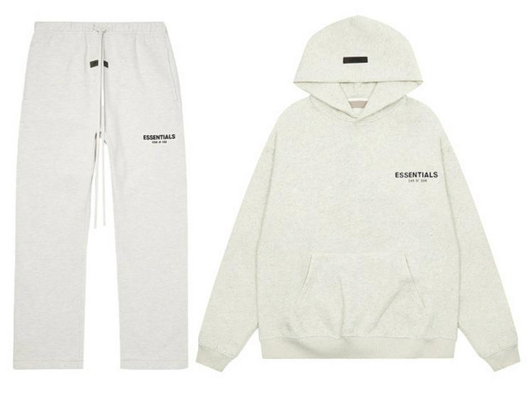 FOG Essentials 2025SS Double-Line Hooded Sweatshirt In Black