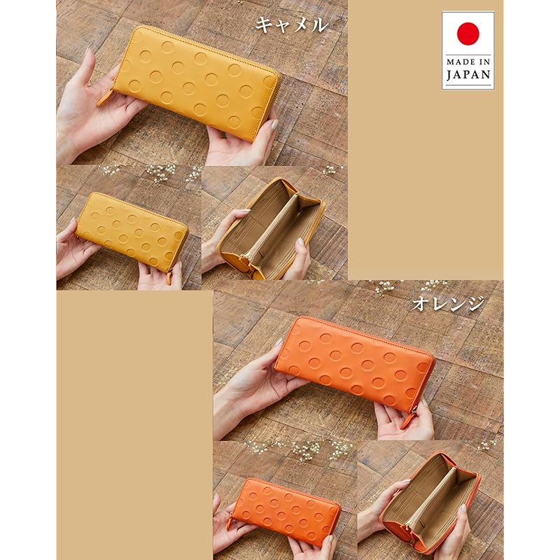 [ZUCCHERO] wallet ladies long wallet genuine leather Popularity round Thin large capacity easy to use Zucchero Zuccherofilato official thin wallet