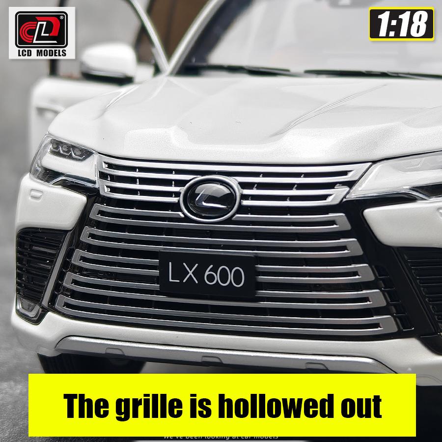 LCD 1:18 Lexus LX600 Alloy Car Model SUV Static Decoration Holiday Gift Collection Metal Material