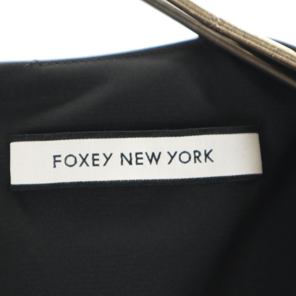 FOXEY NEW YORK made in Japan No sleeve one piece 38 Navy Women Used