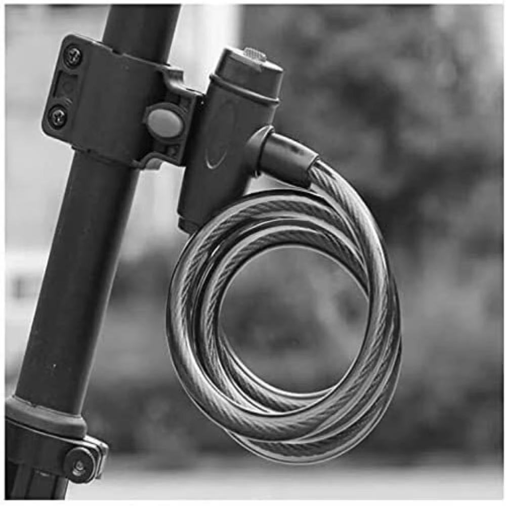 Black Bicycle Anti-Theft Chain Lock Bike Portable Metal Steel With 2Keys Safety Lock Motorcycle Bike Lock Bicycle Accessories 4