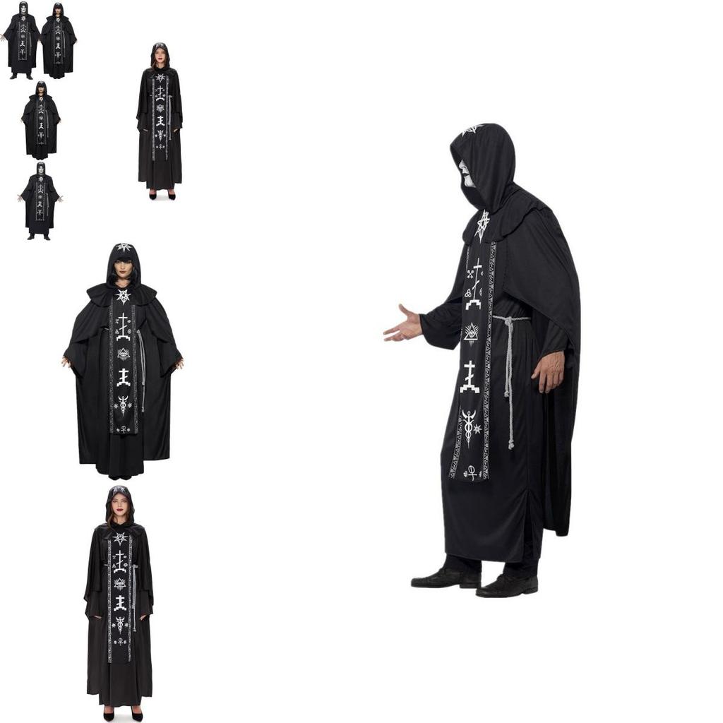 Adults Couples Costume Set With Mystical Wizard And Witch Robes Perfect For Halloween Events