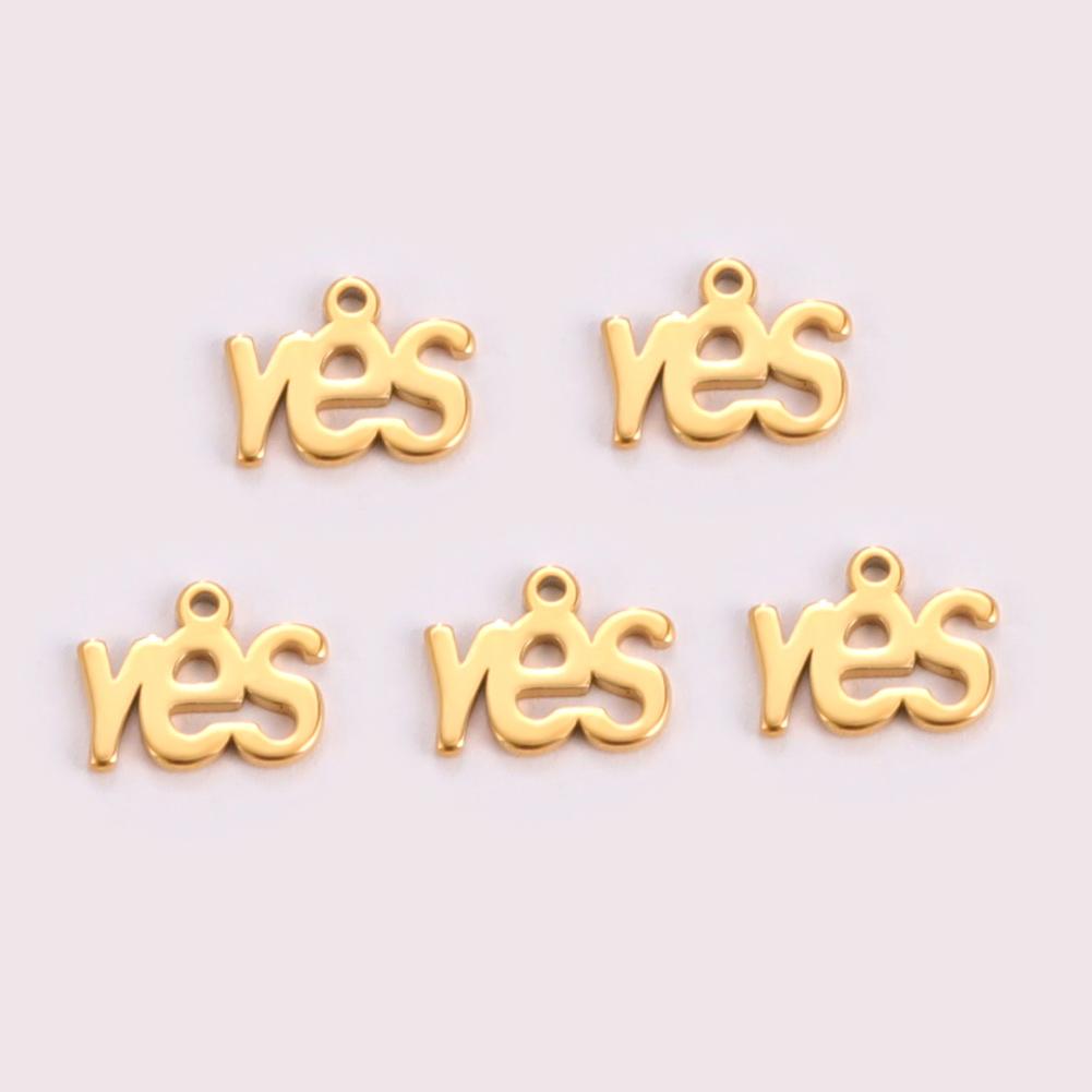 Teamer Stainless Steel Charms DIY Jewelry Making Question Mark At Dollar Sign Mini Charms Bracelet Necklace Handmade Accessories