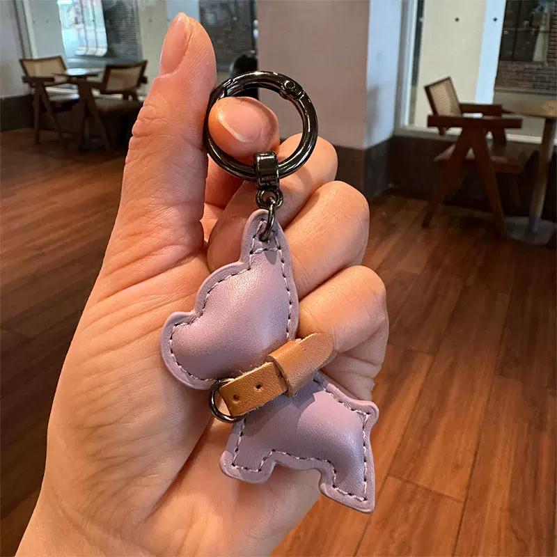 French Bulldog Puppy Handmade Car Keychain Cute Creative Bulldog Pendant Couple Gift Premium Bag Accessory