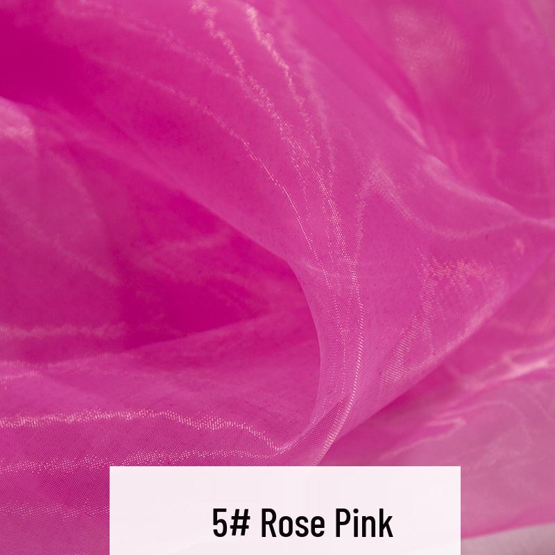 Black and Pink Wedding Backdrop Organza Tulle Drapes and Dessert Table Cloth