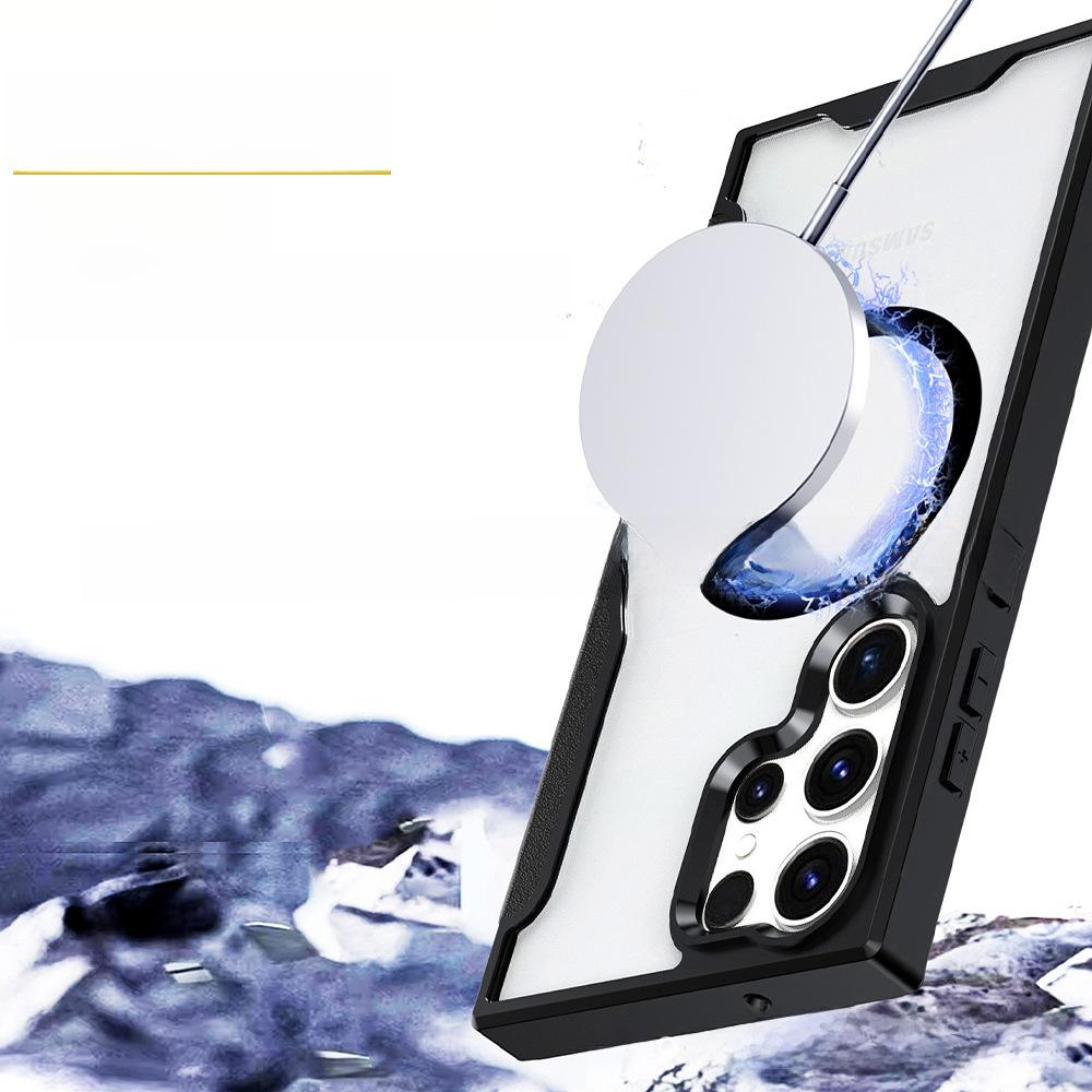 Samsung S24ultra Manyetik Magsafe Özelliğine Sahip S23Plus Deri Kapaklı Kılıf