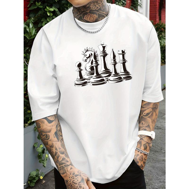 European Size Men's Short-sleeved T-shirt Summer Fashion Trend Top Printed Men's Bottoming Shirt Spring and Summer Round Neck Casual Top