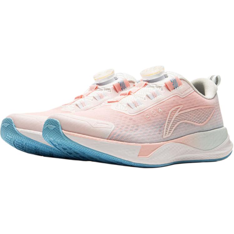 Li Ning Kids Mesh Comfortable Versatile Non-Slip Wear-Resistant Low-Top Running Shoes Kids sneaker Pink YKFU136-6