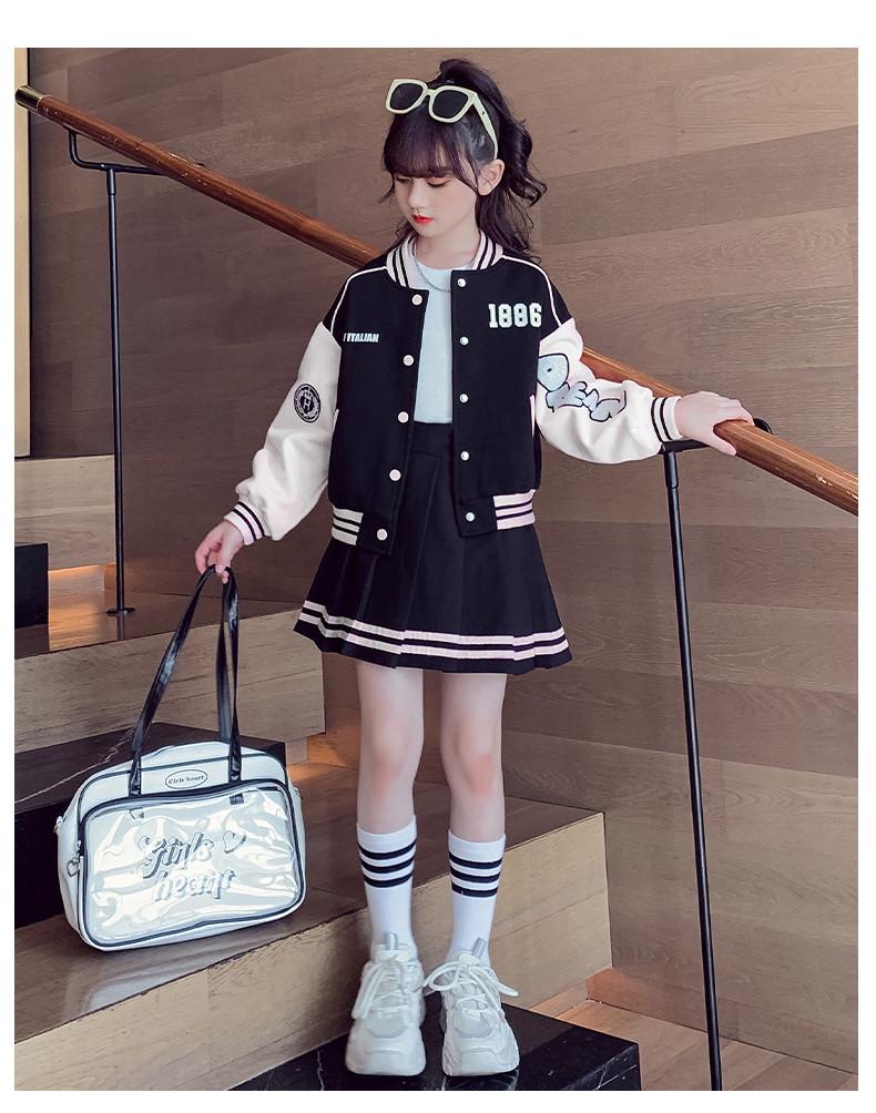 Dívčí jarní/podzimní trendy baseballové soupravy pro věk 6-9 let