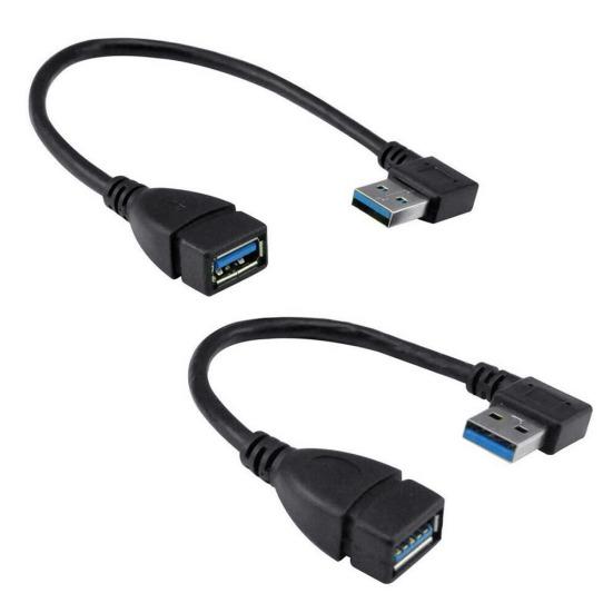 USB 3 Type Degree Right Angled A 90 Male to Female Extension Adapter