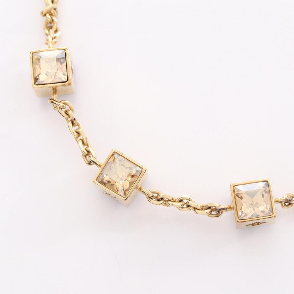 Used LOUIS VUITTON Corey Gamble Necklace Gold Plated Rhinestone Gold Used