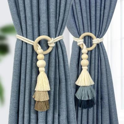 Einfache Quasten-Vorhang-Haltebänder Elegante Dekorative Fenstervorhang-Schnallen Vorhangband Vorhangzubehör