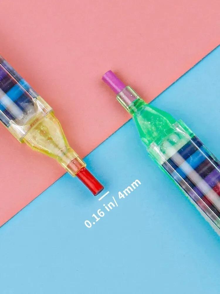 1pc 20 Color Interchangeable Core Oil Painting Crayon Best Colored Crayon Student's Washable Paintbrush Fancy Graffiti Painting
