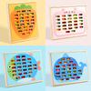 Giocattoli da Pesca in Legno per Bambini Giocattoli Montessori per la Prima Infanzia Gioco per l'Allenamento delle Abilità dei Bambini Apprendimento Precoce di Numeri e Alfabeto per Bambini Piccoli