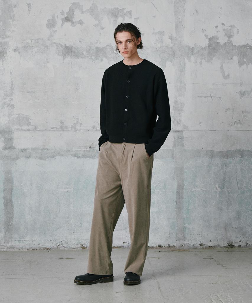 GLW Comfort Elastic Corduroy Pants Beige