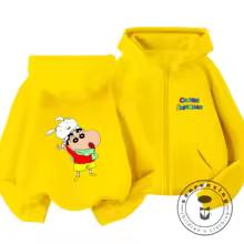 Popular Zipper Hoodie Kawaii Cartoon Print Autumn Trendy Children Wear Crayon Shin Chan 3 14 Years
