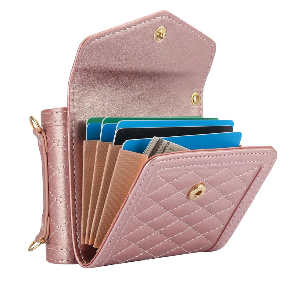 Crossbody Lanyard Leather Case for Samsung Galaxy Z Flip 6 5 4 3 Flip6 Flip5 Wallet Card Slot Holder Shockproof Phone Bags Cover