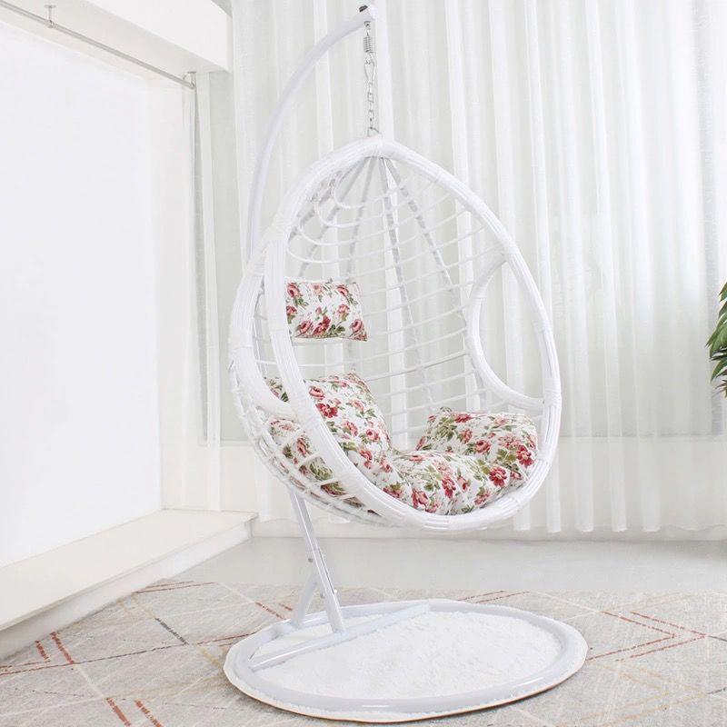 Double Wicker Hanging Basket Chair: Indoor/Outdoor Bird's Nest Swing Chair for Balcony & Leisure