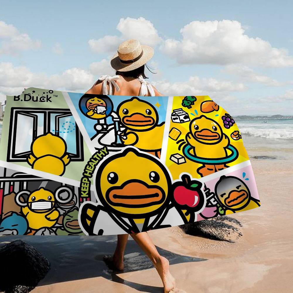 Brand B-B D-Duck Beach Towel Colorful Bath Towels for Girl Microfiber Quick Dry Sand Free Beach Yoga Spa Gym Pool