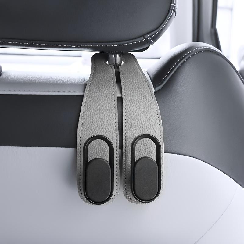 1pc Universal Car Seat Back Hooks - Heavy-Duty PVC Leather Multi-Functional Organizer for Bags, Shopping, Beverages